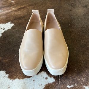 Vince leather platform loafer